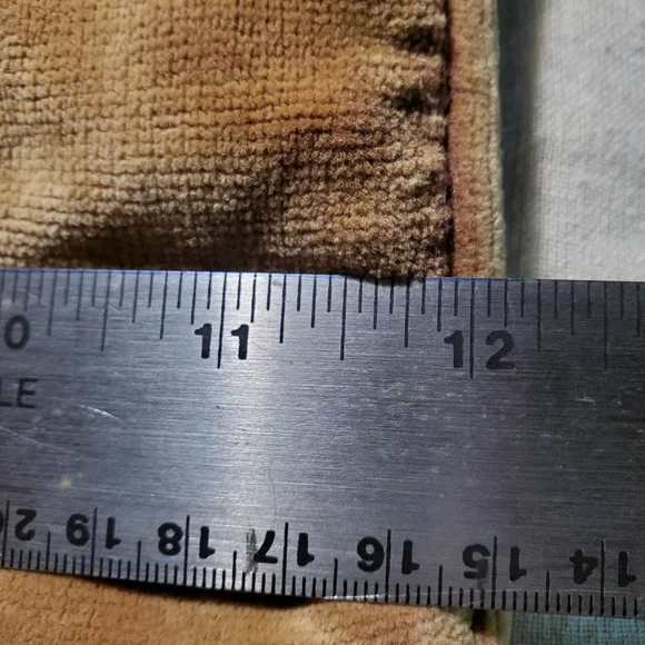 Vtg Needlepoint/Velvet Letter R Pillow Cover 11 1/4" x 12" Zippered Cottagecore - Picture 9 of 9